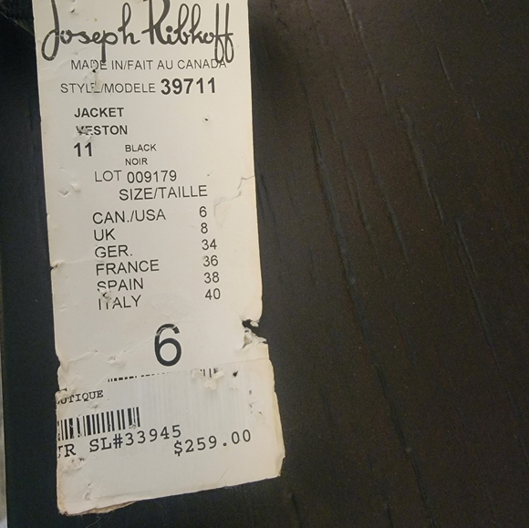 Joseph Ribkoff Weston Black Quilted Jacket - Picture 6 of 9